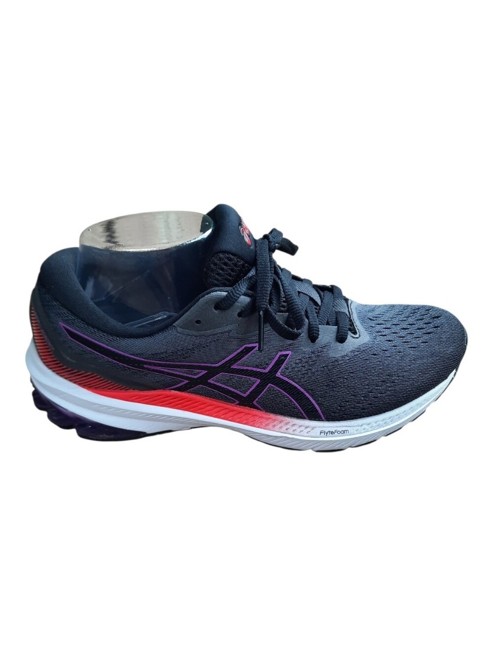 Asics GT-1000 11 Running Shoes Black/Orchid Mesh Athletic Sneakers Size 9